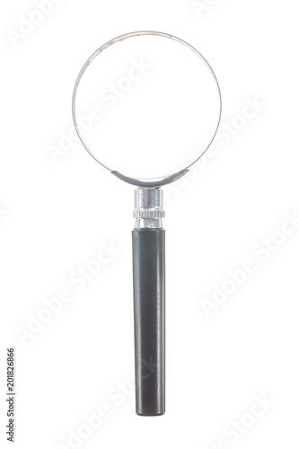 Big magnifier isolated on white