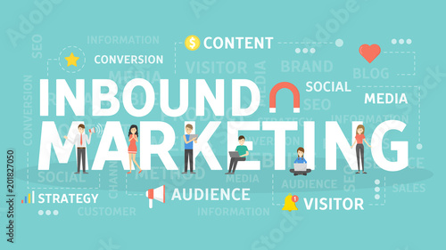 Inbound marketing concept.