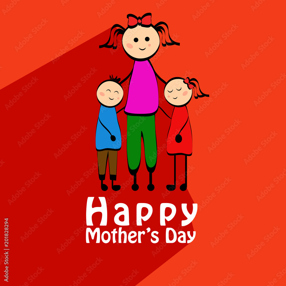Illustration of background for Mother's Day Illustration of background for Mother's Day