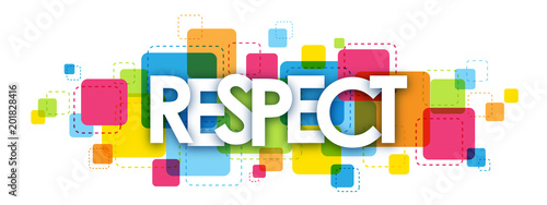 RESPECT colourful letters icon