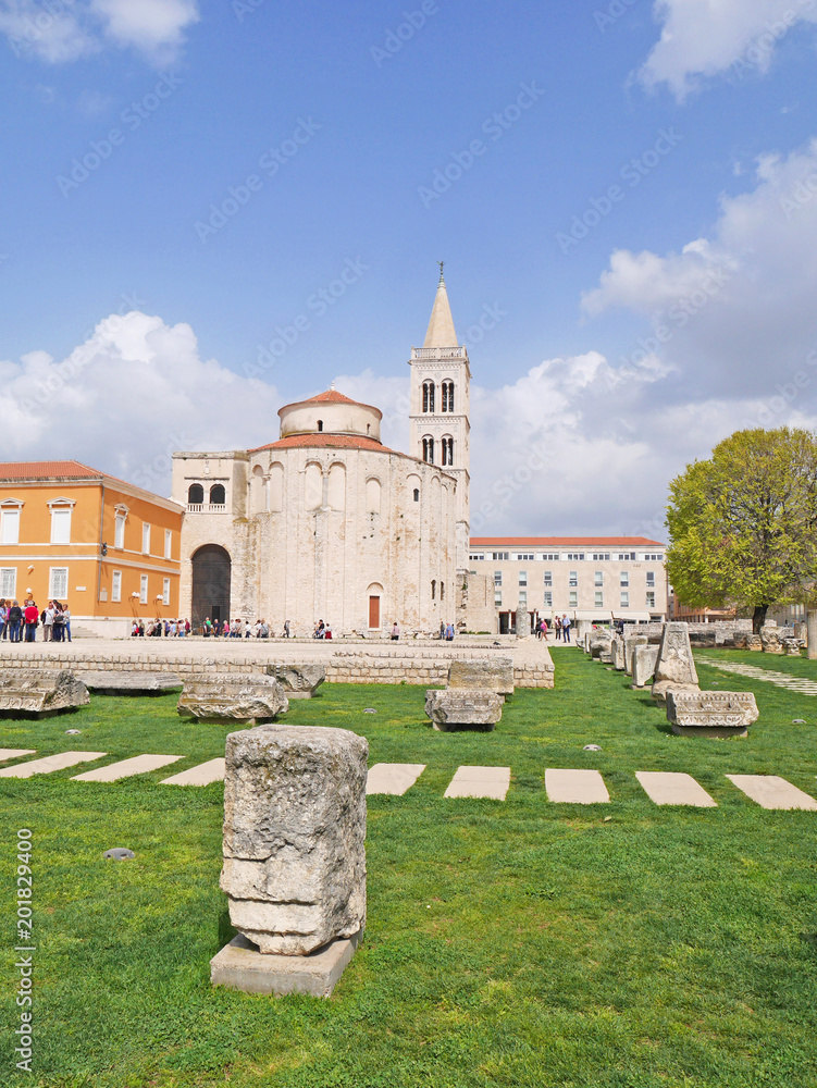 Fototapeta premium Croatia Zadar and catedral