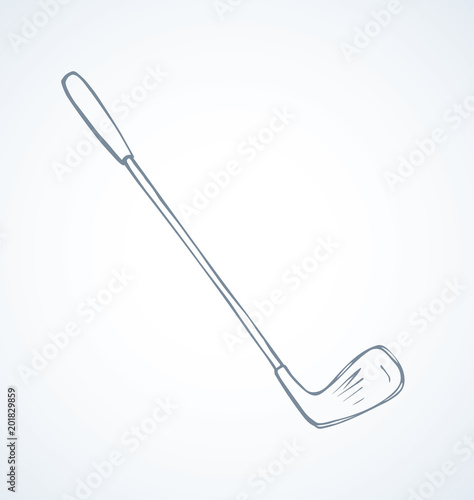 The golf club. Vector drawing