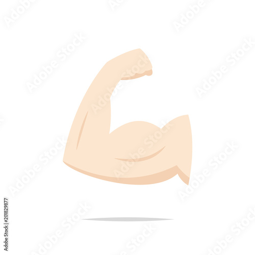Fotografia Muscle arm bicep icon vector