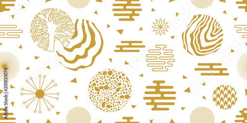 Abstract background with bionic motifs.