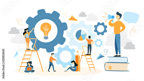 System building illustration.