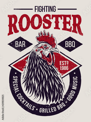 Fighting Rooster Design