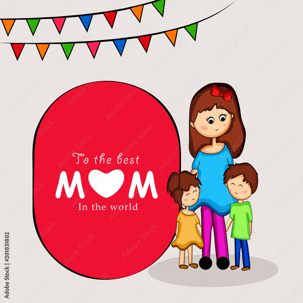 Illustration of background for Mother's Day Illustration of background for Mother's Day