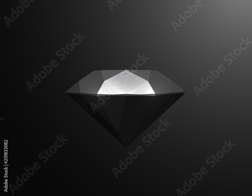 Black diamond shape on black background.