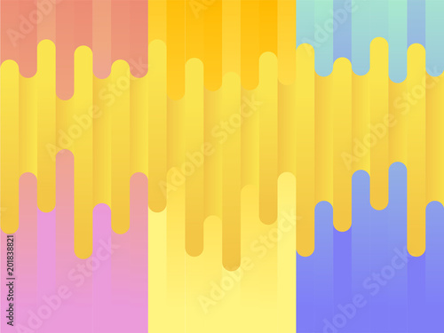Colorful modern style abstract graphic background from various rounded shapes