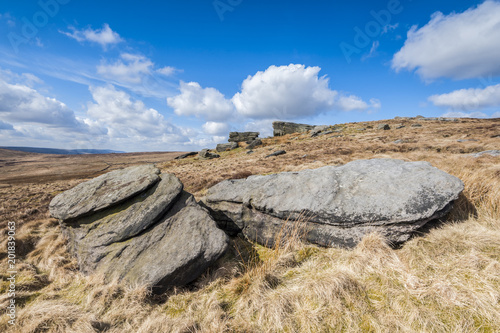 Obraz na plátně Eroded Millstone Grit Boulders