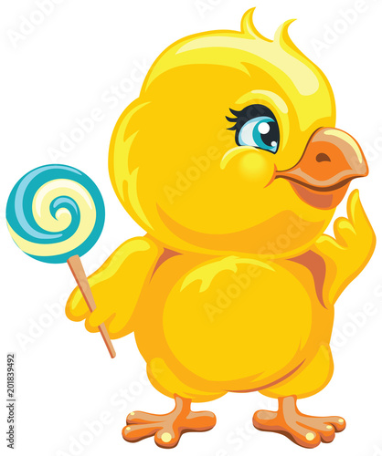 vector clipart chicken with caramel