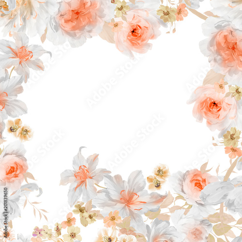 Watercolor floral collection © yang