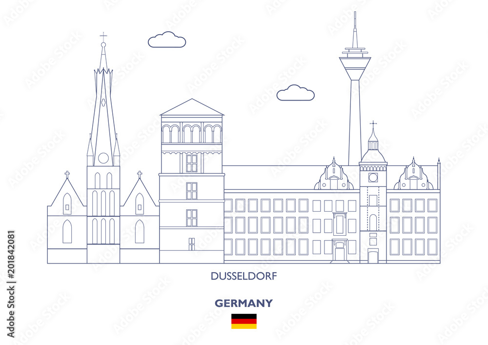 Dusseldorf City Skyline, Germany