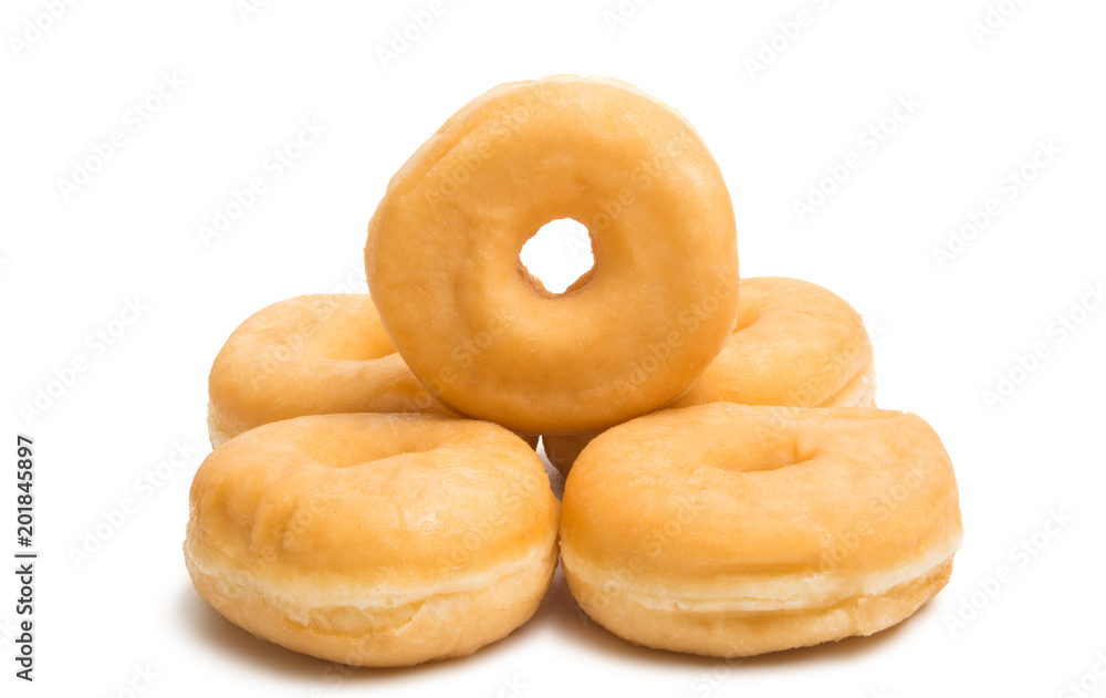 small donuts isolated