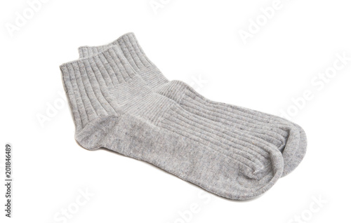 gray socks isolated