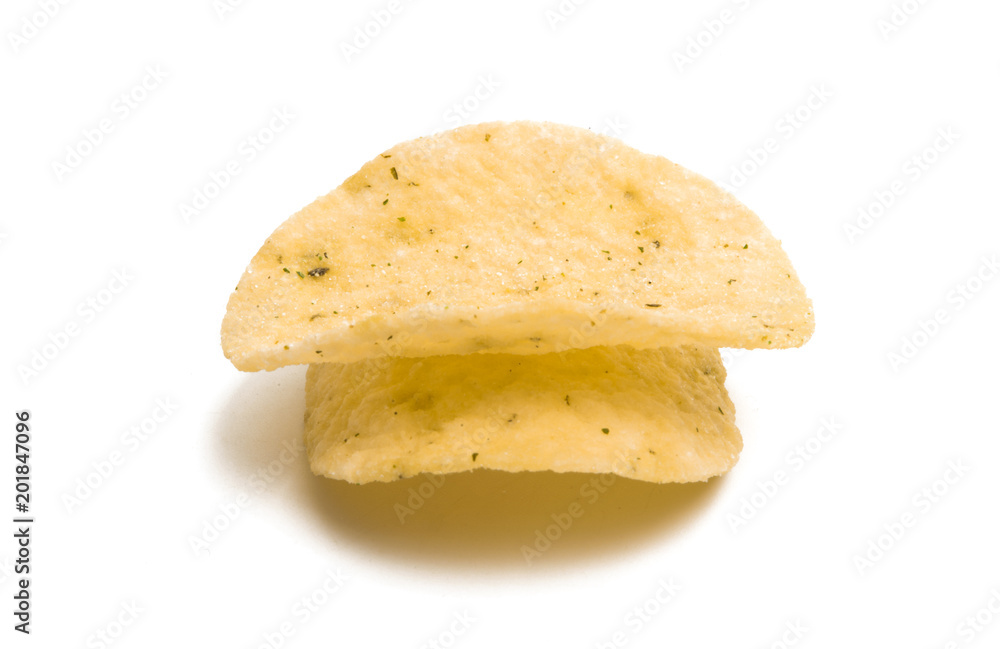 potato chips isolated potato chips isolated