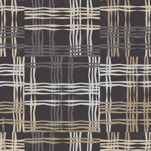 Seamless geometric pattern. The texture of the strips. Scribble texture. Textile rapport.