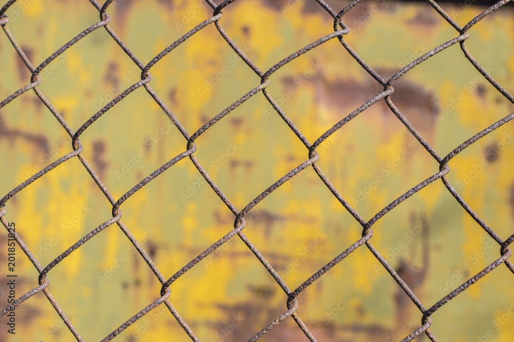 background of an old painted and rusty wall. 