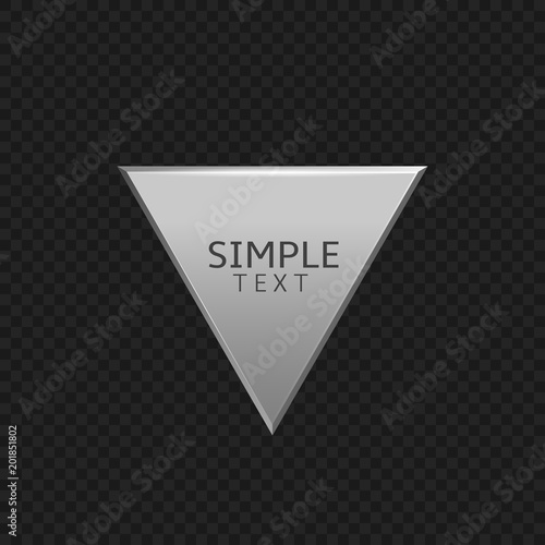 Silver triangle label