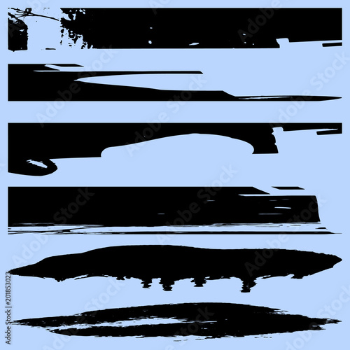 ink line collection for your design vector illustration