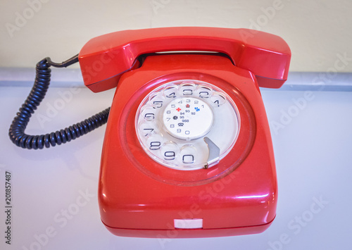 Photos red phone in bunker of Josip Broz Tito near Konjic city in Bosnia and Herzegovin