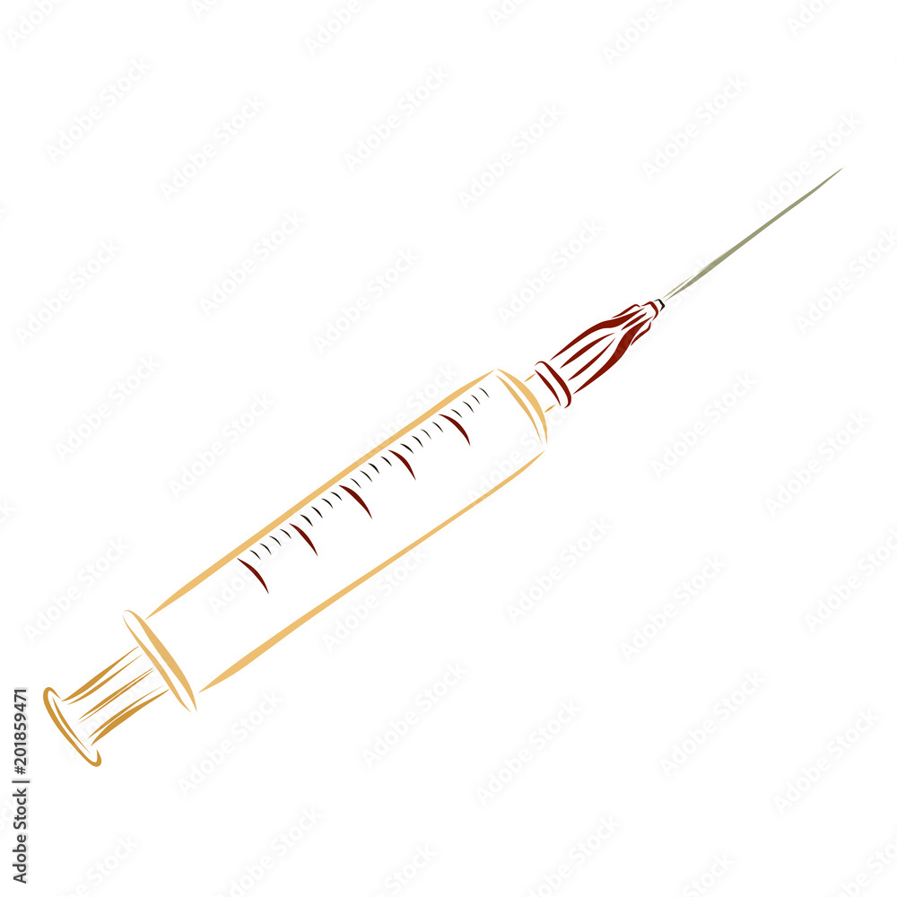 Fototapeta premium Syringe with needle, medicine, treatment