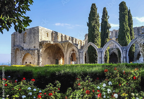 monastery in bellapais, a small village in northern cyprus photo