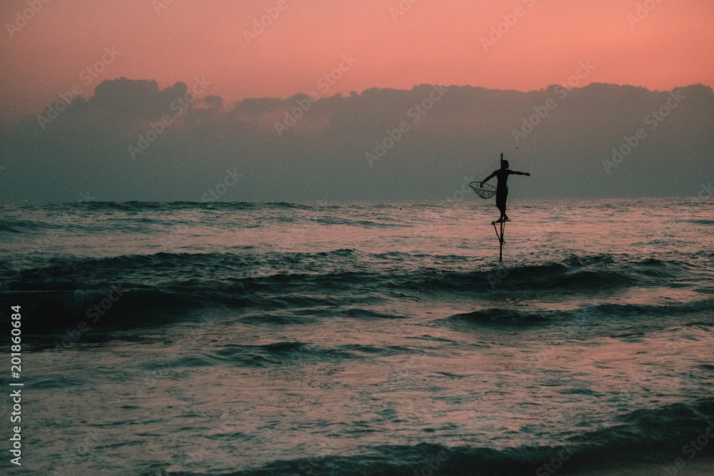 Fototapeta premium Fisher Sri Lanka 