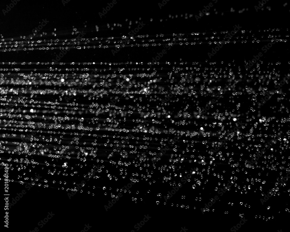 water stream on a black background water stream on a black background