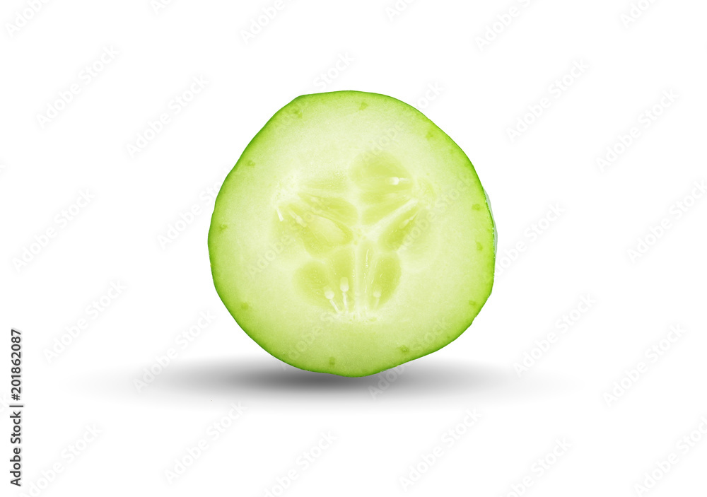 cucumber on white background