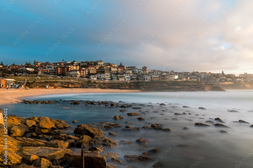 Bronte Beach suburb view in the morning.