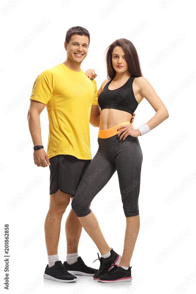 Young fitness couple Young fitness couple