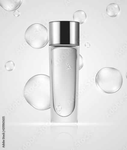 Skin toner ads template. Graphic concept for your design.
