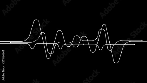 digital tech frequency sound wave