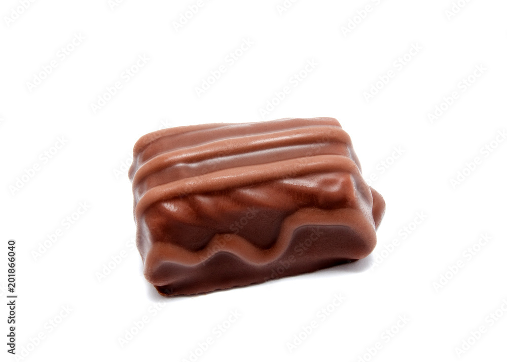 Chocolate candy sweet isolated on a white Chocolate candy sweet isolated on a white