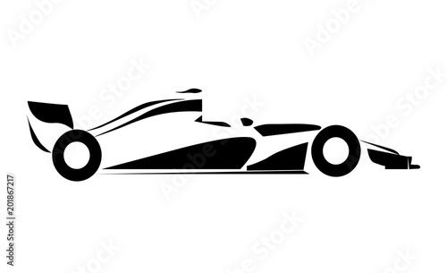 competition formula 1 in black and white