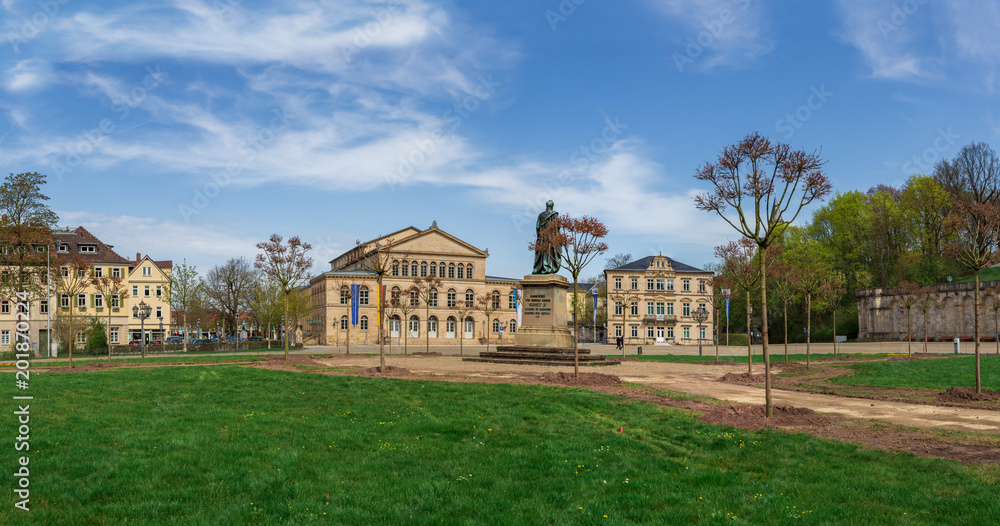 The Theaterplatz of Coburg