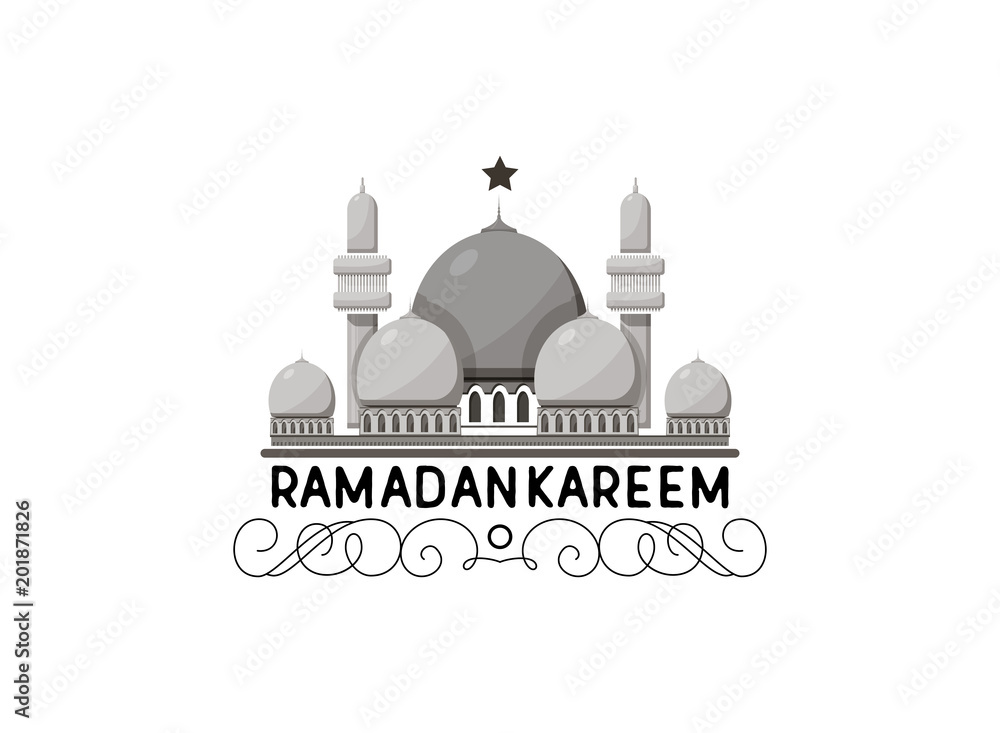 Ramadan Kareem mubarak banner for postcards and other uses.