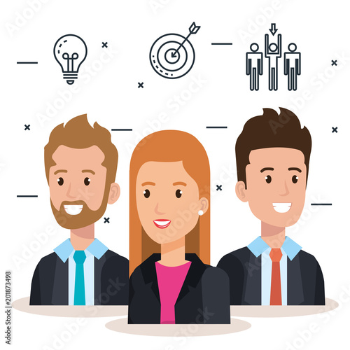 group of people human resources vector illustration design