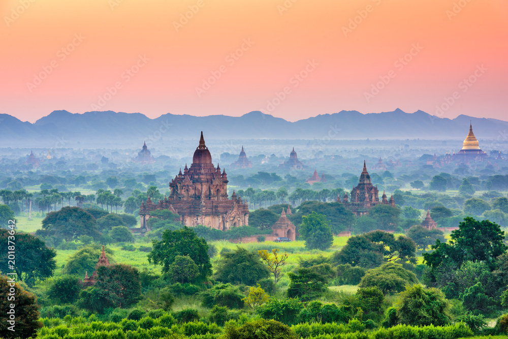 Bagan, Myanmar Ancient Temple Landscape