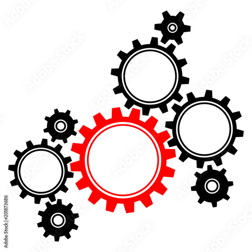 Gears Graphics Black/Red