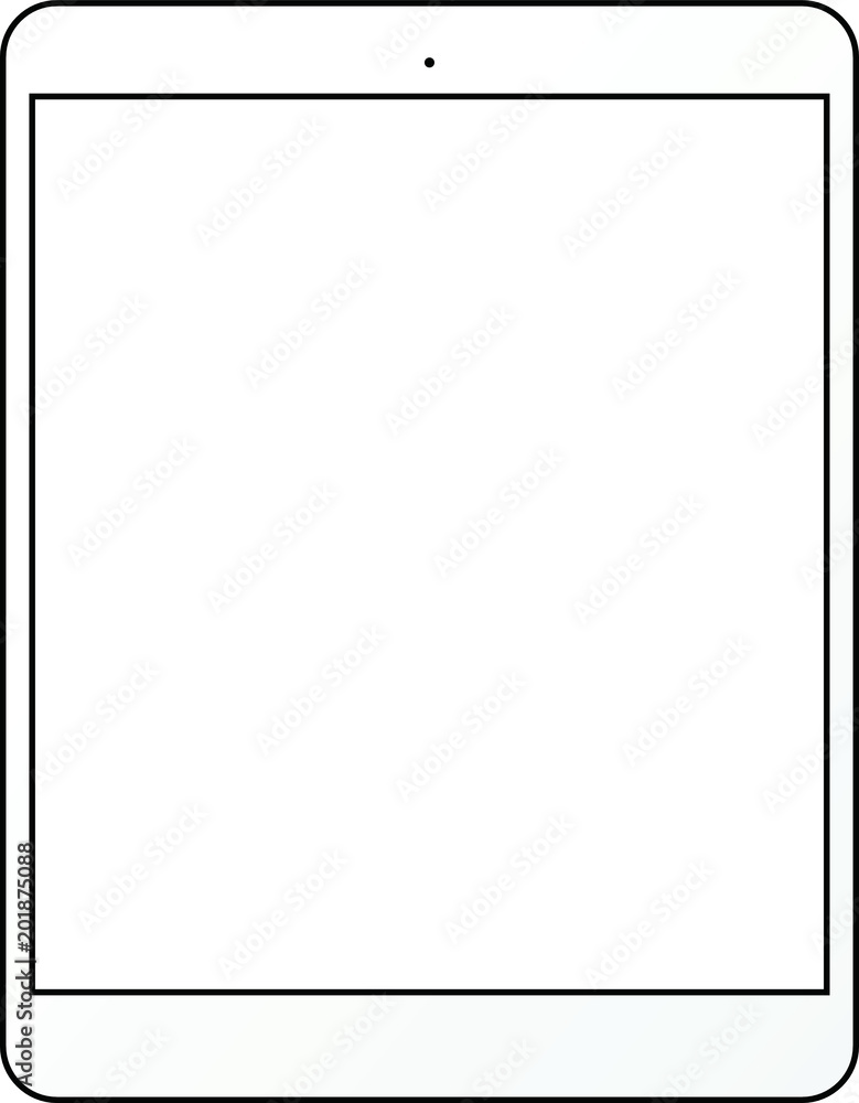 Tablet PC illustration Tablet PC illustration