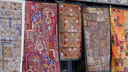 Schöne Textilstoffe aus Indien