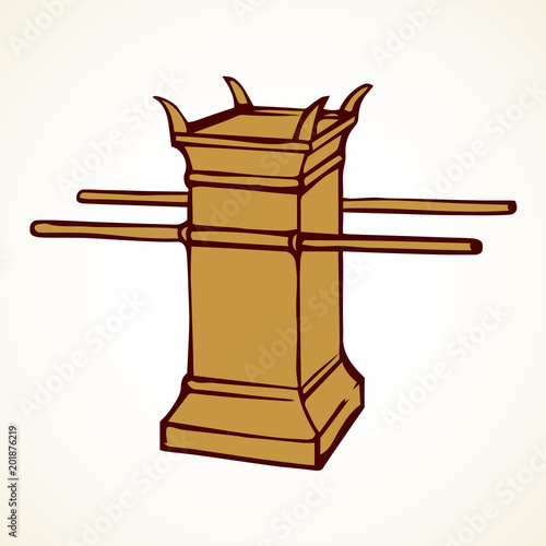 Altar. Vector drawing