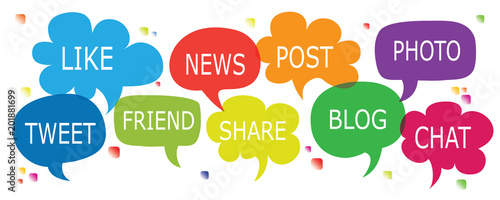 Web Marketing concept graphic icons.