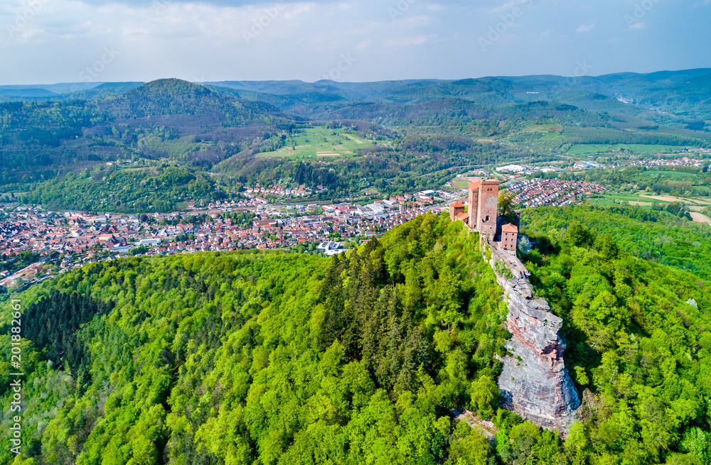 Trifels Castle in the Palatinate Forest. Rhineland-Palatinate, Germany