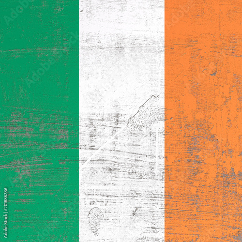 scratched Ireland flag © erllre