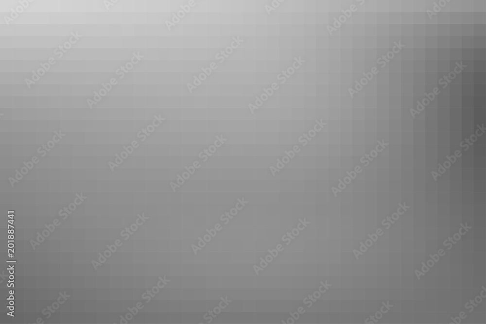 Vector greyscale blurred background. Monochrome defocused black and white smoky banner. Grayscale gradient. Grey or silver abstract backdrop. Blurry unfocused studio light, mist or fog illustration.