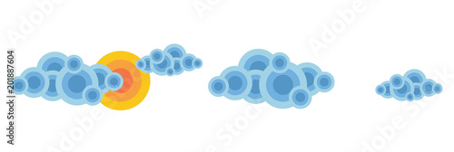 sfondo, cielo, nuvole, vettoriale, connessione