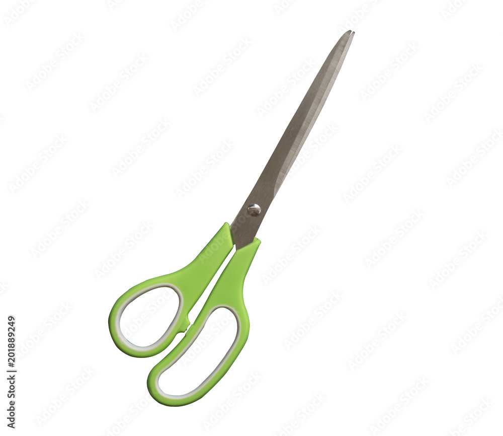 isolate dicut green scissors isolate dicut green scissors